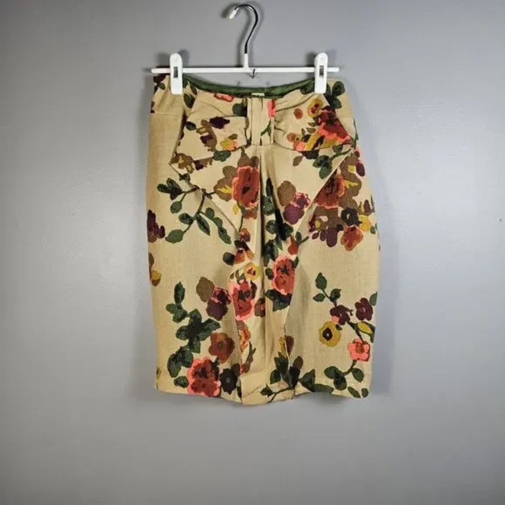 Anthropologie Eva Franco Size 4 Floral  Pencil Skirt